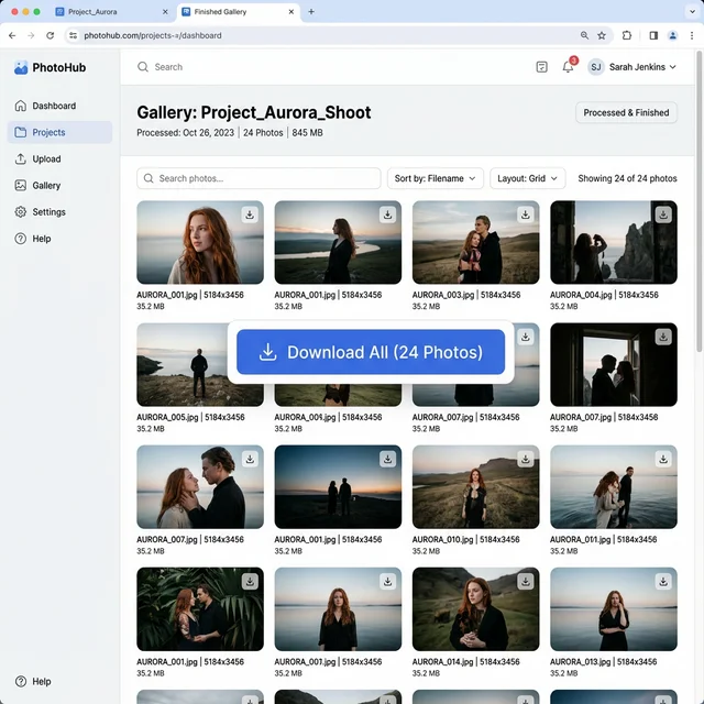 完成画像をダウンロード
